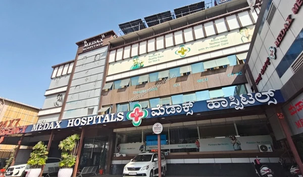 Comprehensive view of Medax Hospitals providing multispecialty care near Godrej Bannerghatta