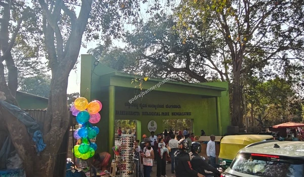 Main entry gate of the famous Bannerghatta National Park offering wildlife safaris and nature tours