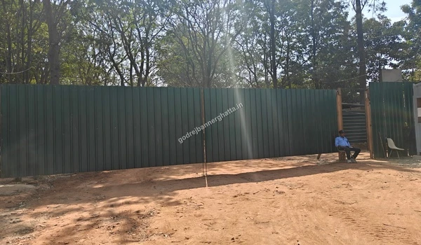 Landscaped roundabout area within the site premises highlighting open spaces